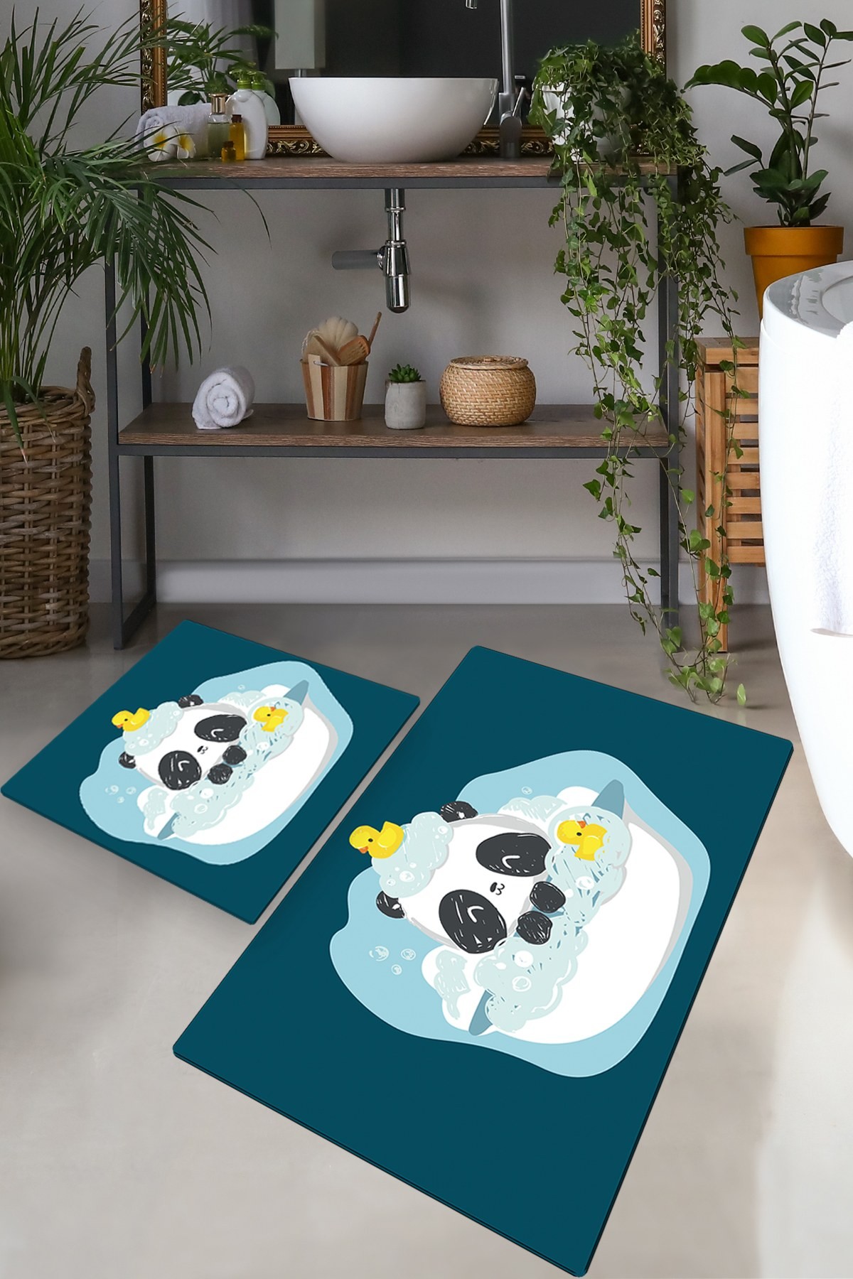 L'essentiel Maison Set od 2 kupaonska tepiha Šarene