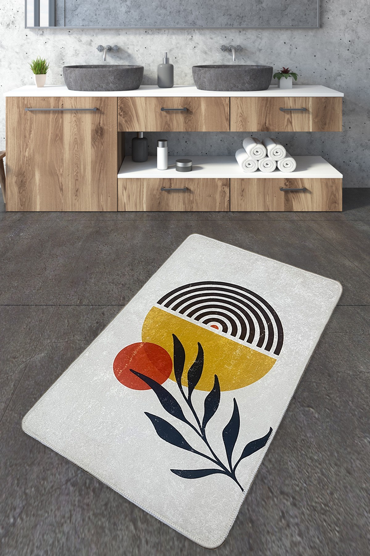 L'essentiel Maison Kupaonski tepih 80x100cm Šaren