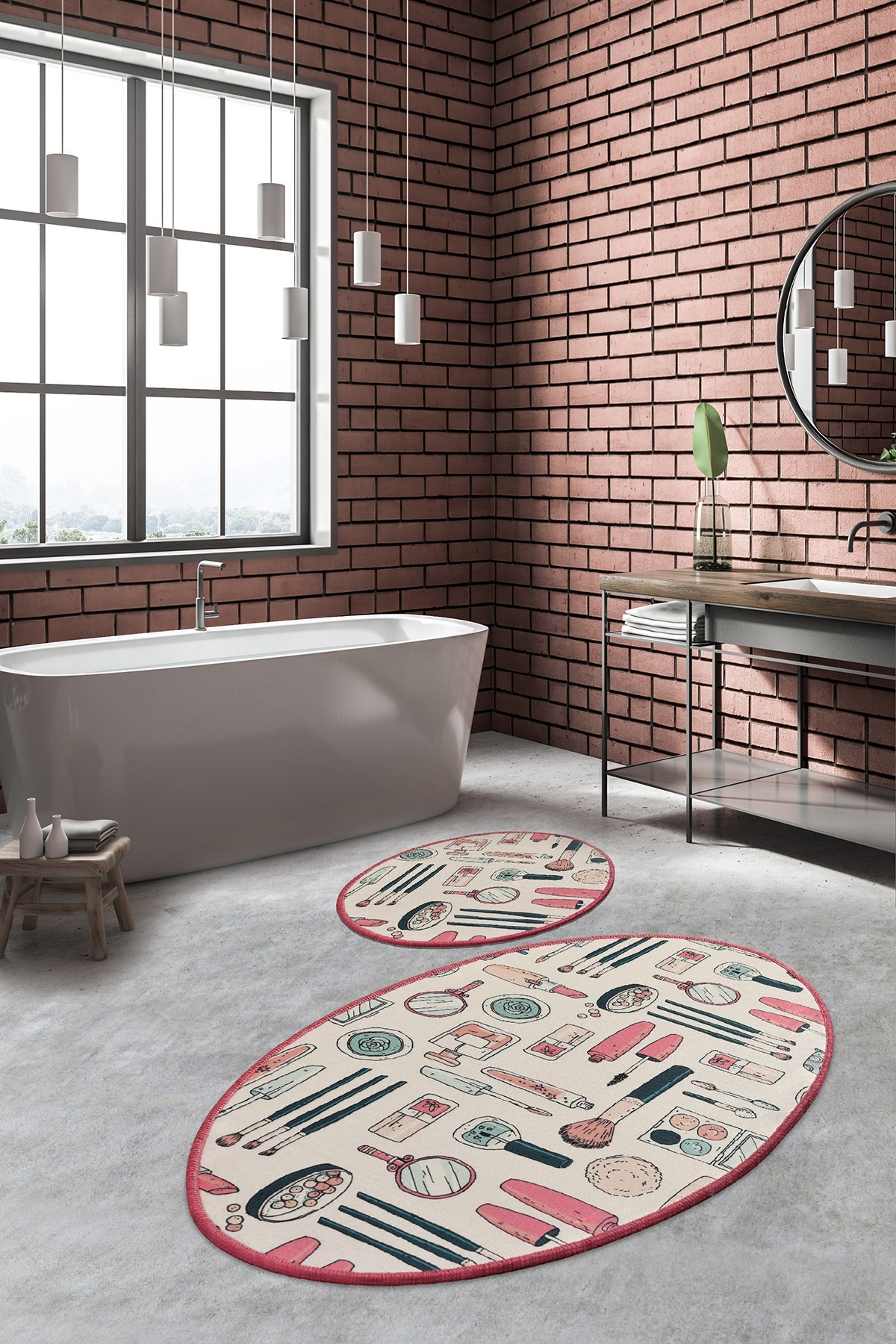 L'essentiel Maison Set od 2 kupaonska tepiha Šarene