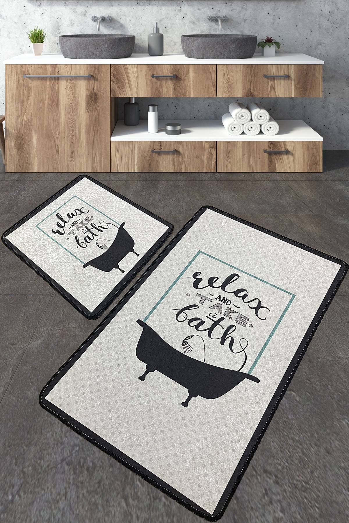 L'essentiel Maison Set od 2 kupaonska tepiha Šarene