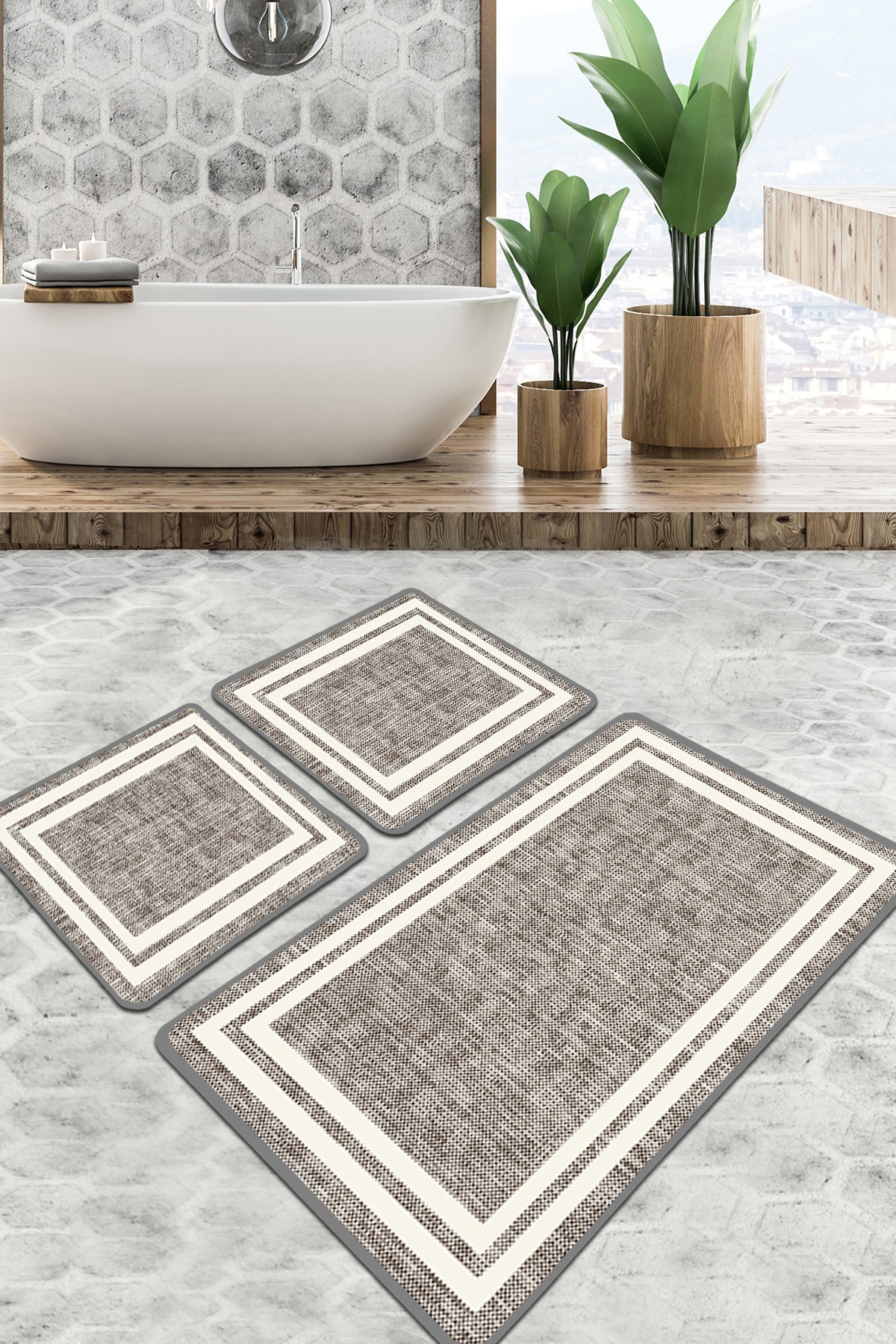 L'essentiel Maison Set od 2 kupaonska tepiha Šarene