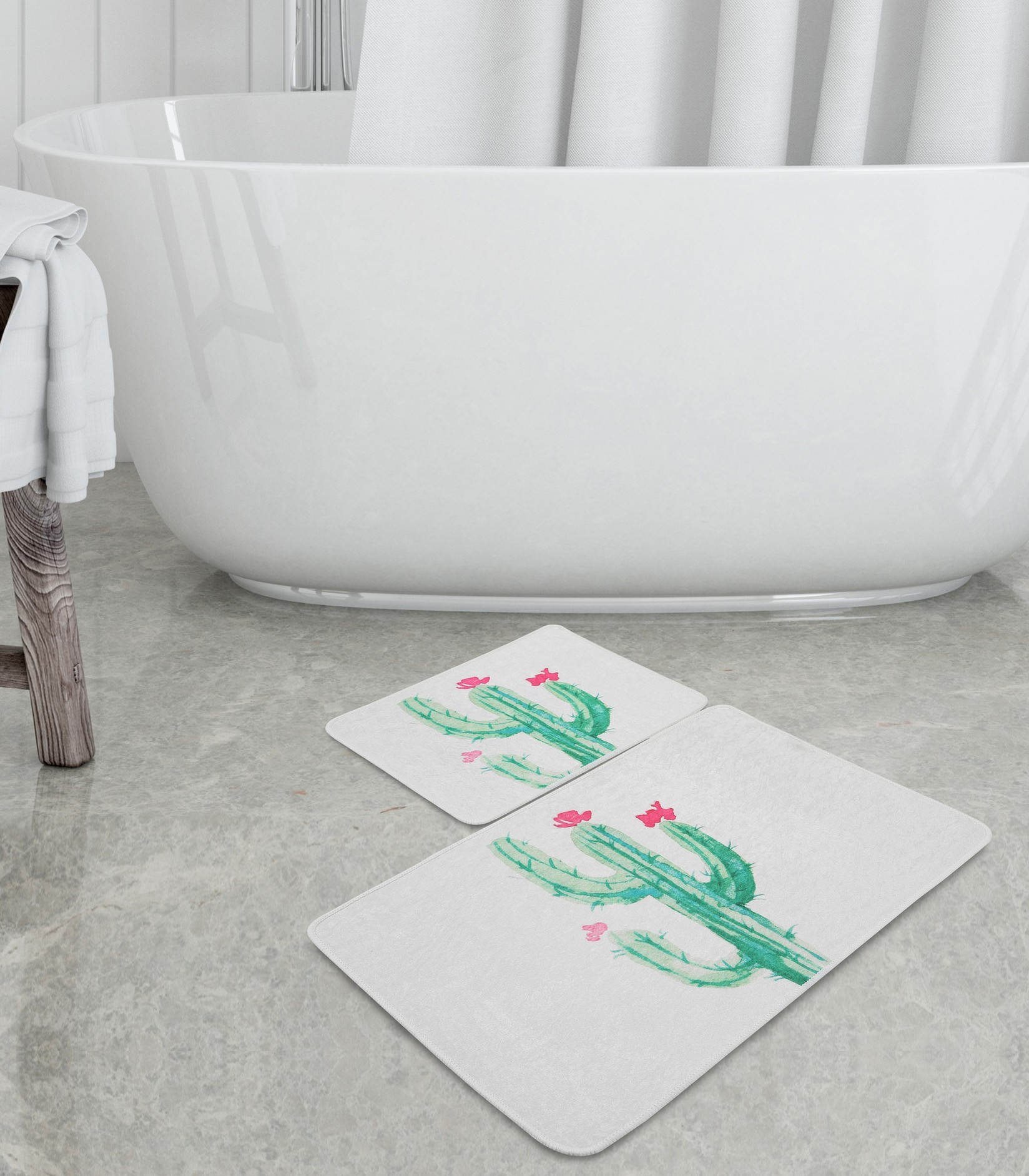 L'essentiel Maison Set od 2 kupaonska tepiha Šarene