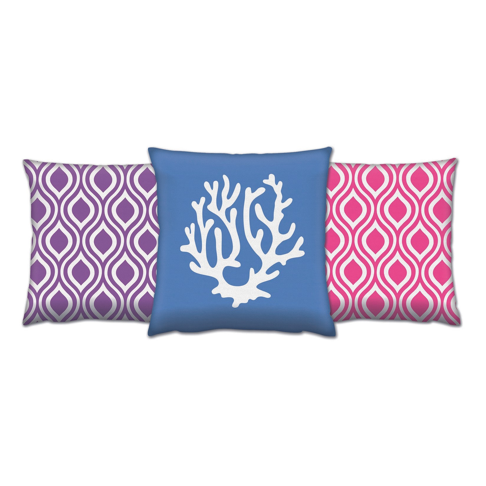 Aberto Design Set od 3 jastuka 43x43cm Šareni