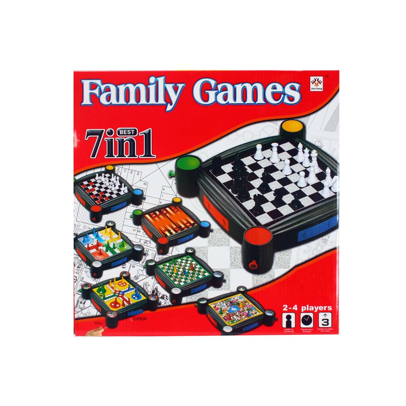 Društvene igre, putni set 7 u 1