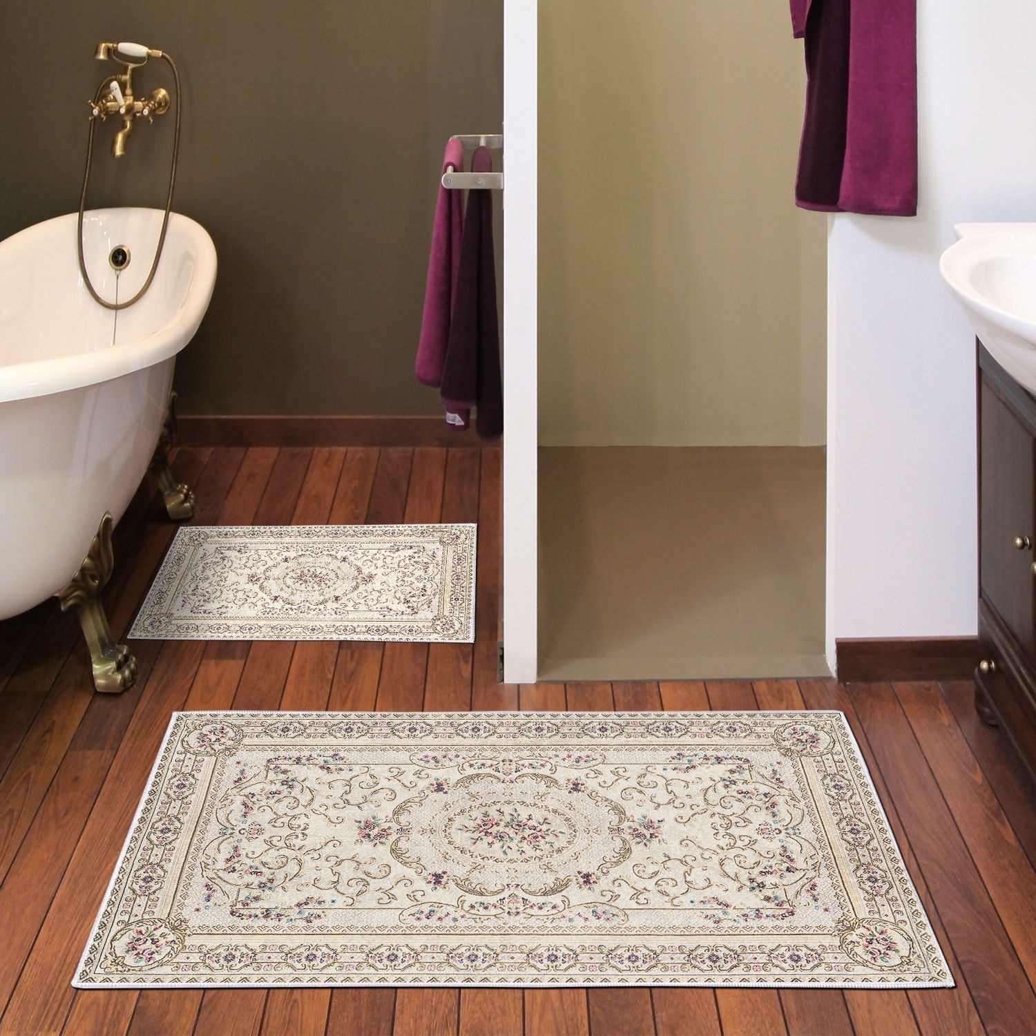 L'essentiel Maison Set od 2 kupaonska tepiha Šarene