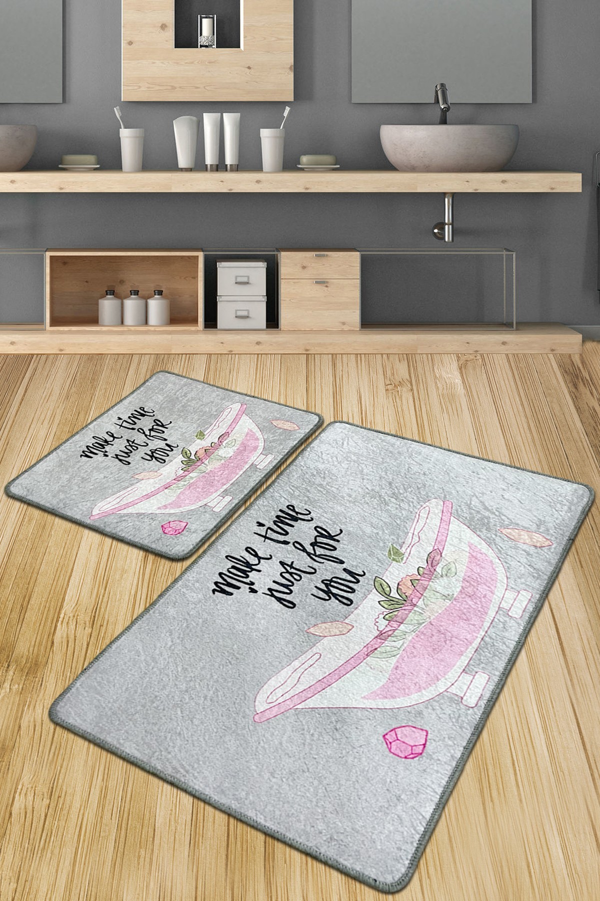 L'essentiel Maison Set od 2 kupaonska tepiha Šarene