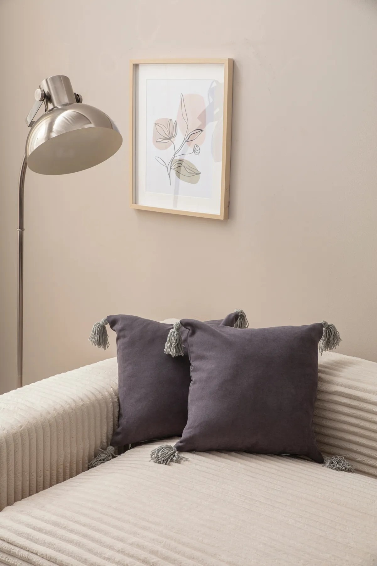 Aberto Design Set od 2 jastučnice 43x43cm Tamno siva