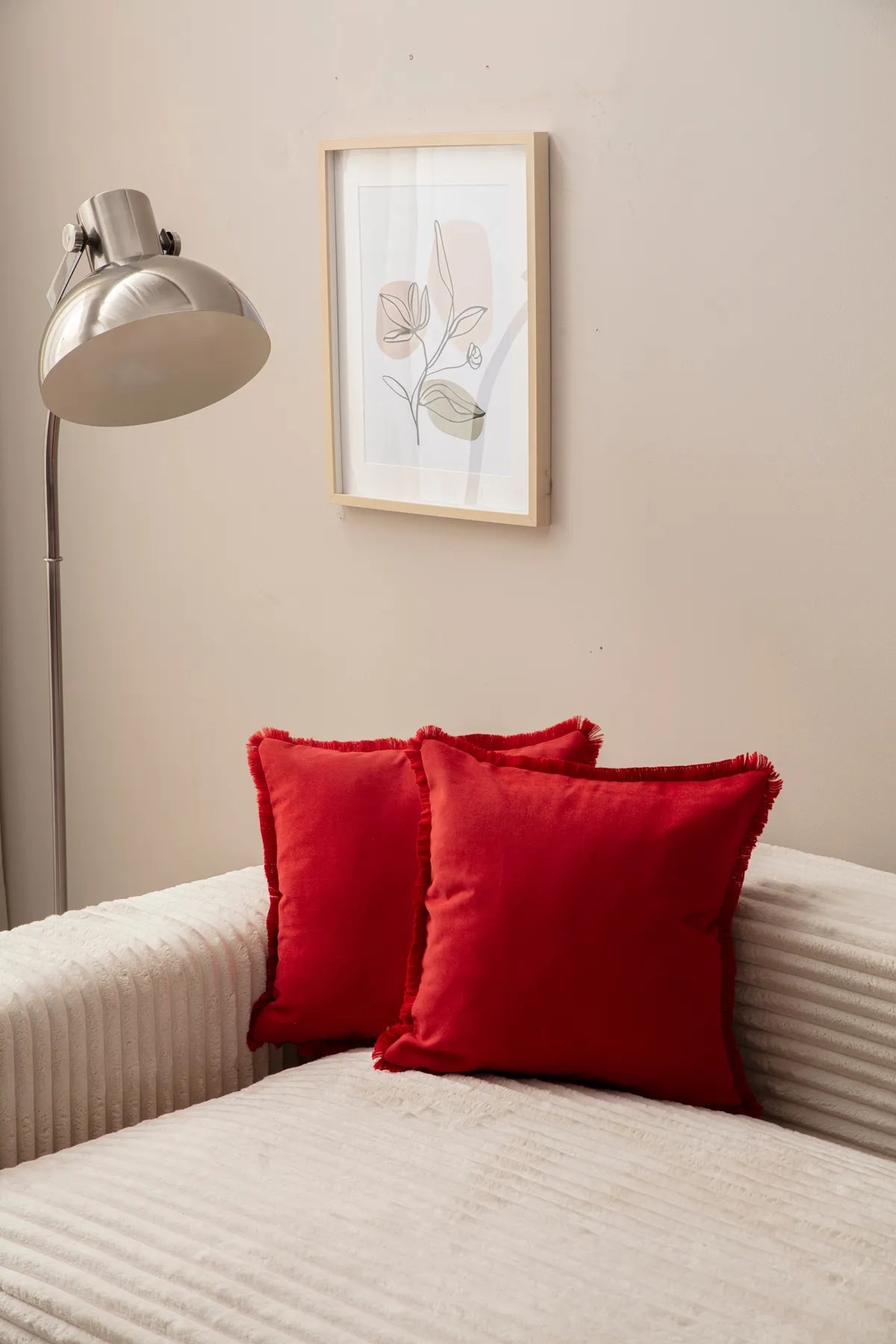 Aberto Design set od 2 jastučnice 43x43cm crvene boje