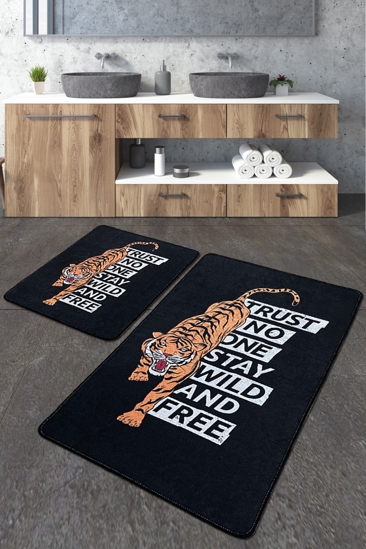 L'essentiel Maison Set od 2 kupaonska tepiha Šarene