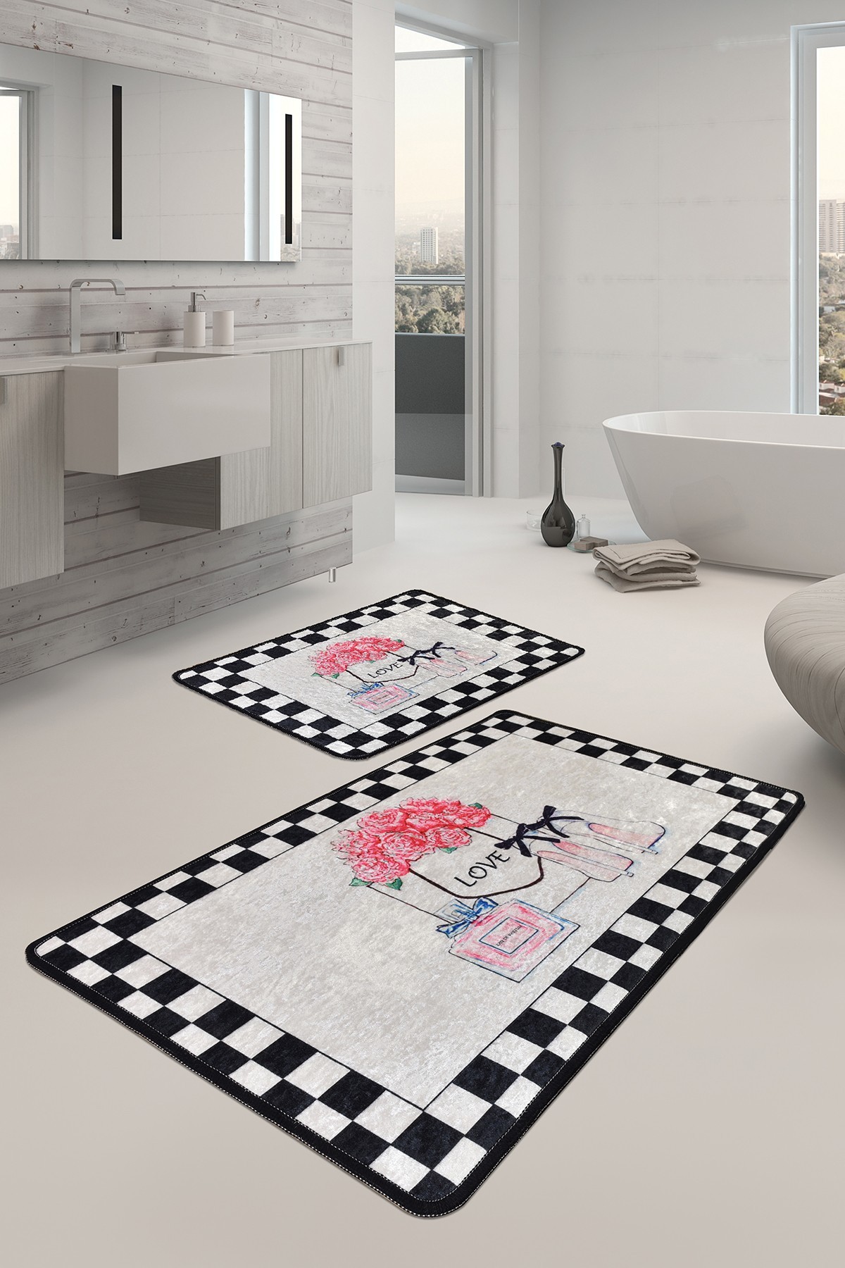 L'essentiel Maison Set od 2 kupaonska tepiha Šarene