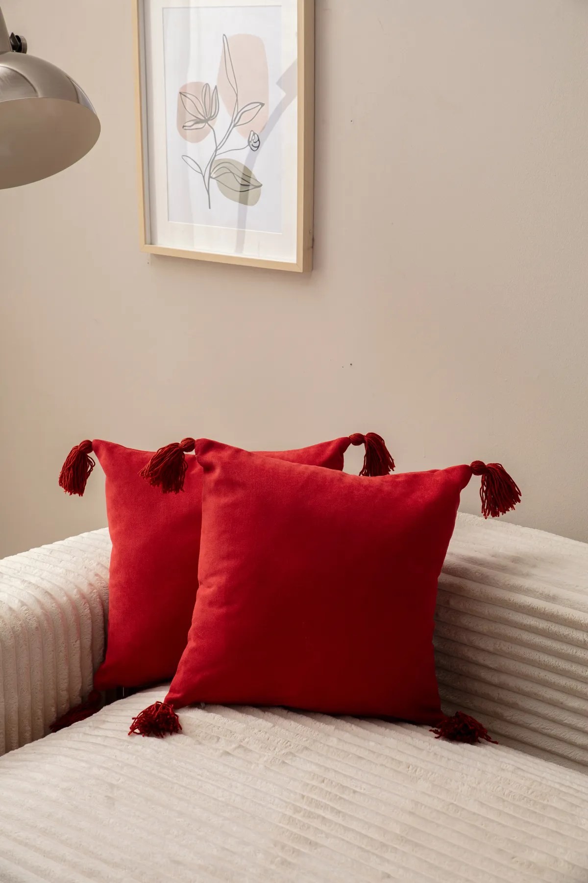 Aberto Design set od 2 jastučnice 43x43cm crvene boje