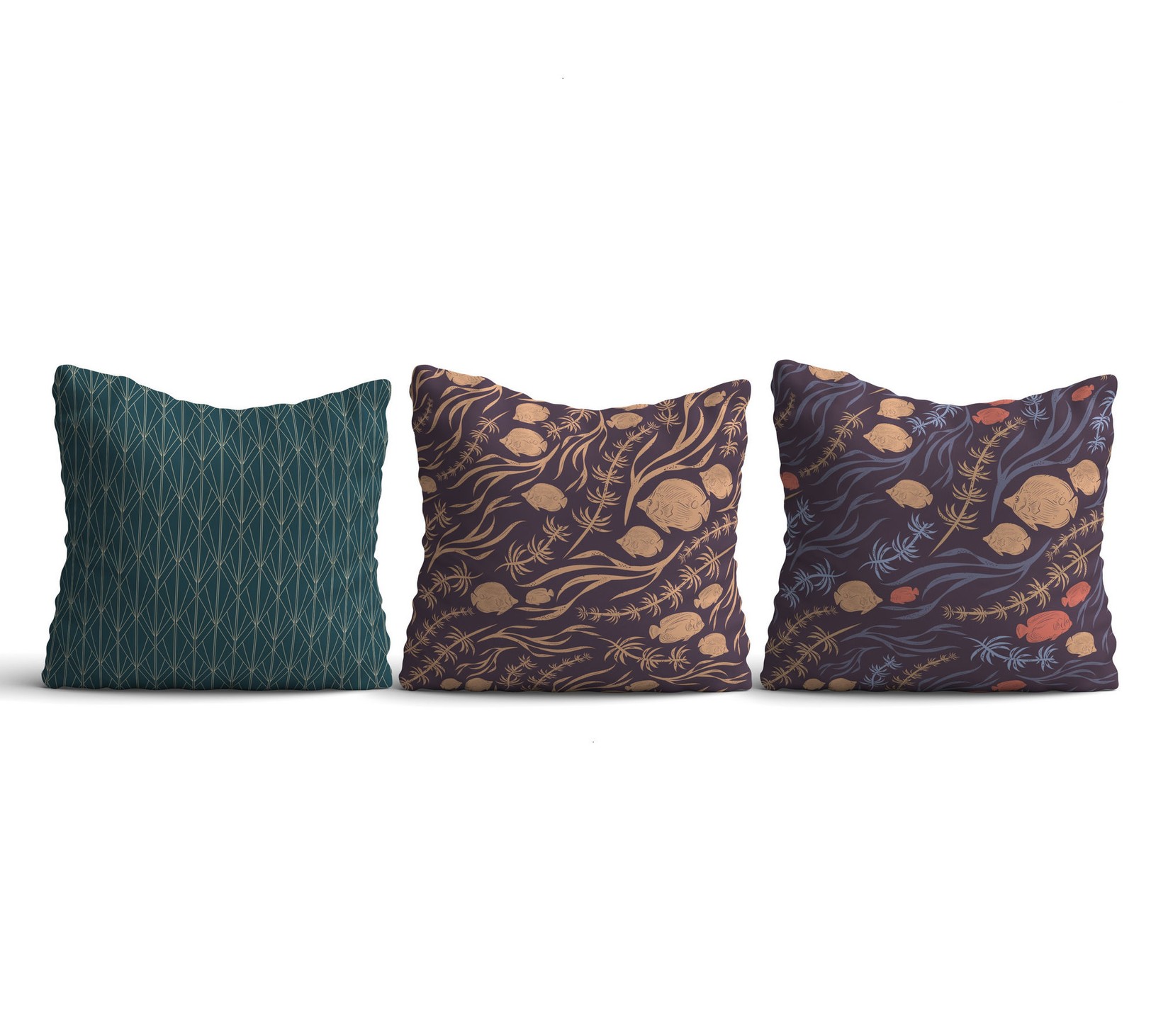 Aberto Design Set od 3 jastučnice 43x43cm Šarene