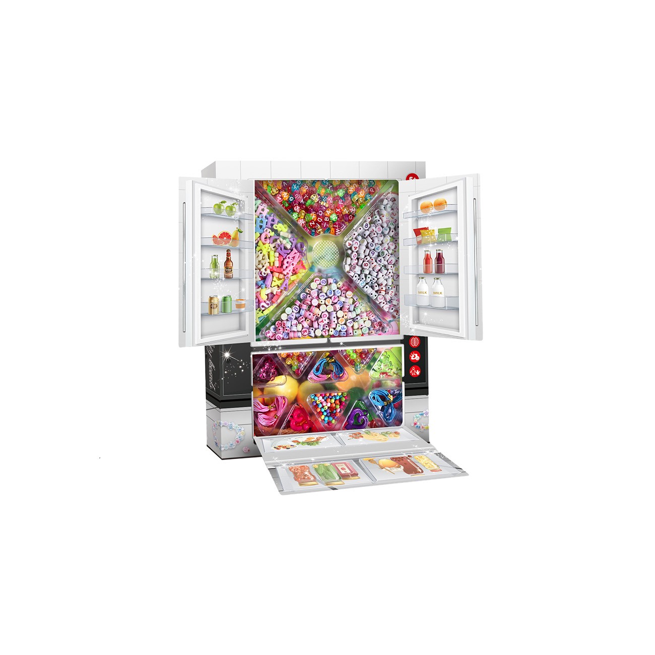 Kreativni set Ormarić sa perlama za izradu nakita za djevojčice