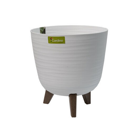 Gardino Saksija sa nogarama, 25 cm, Bijela