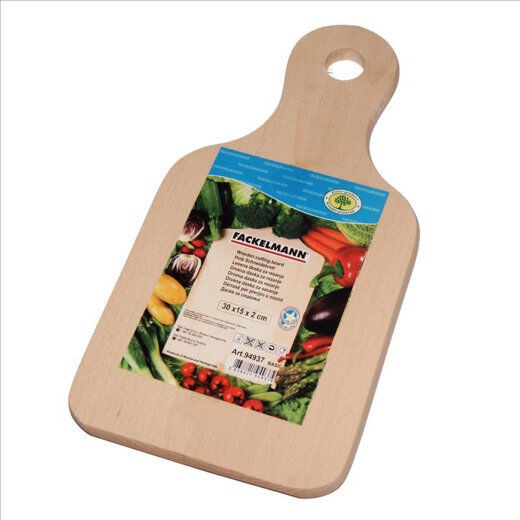 Fackelmann Daska za sečenje, Zaobljena, Drvena, 15x30x2cm