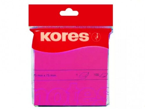 Kores Blokčić samolepljivih lističa, 75x75mm, Rozi