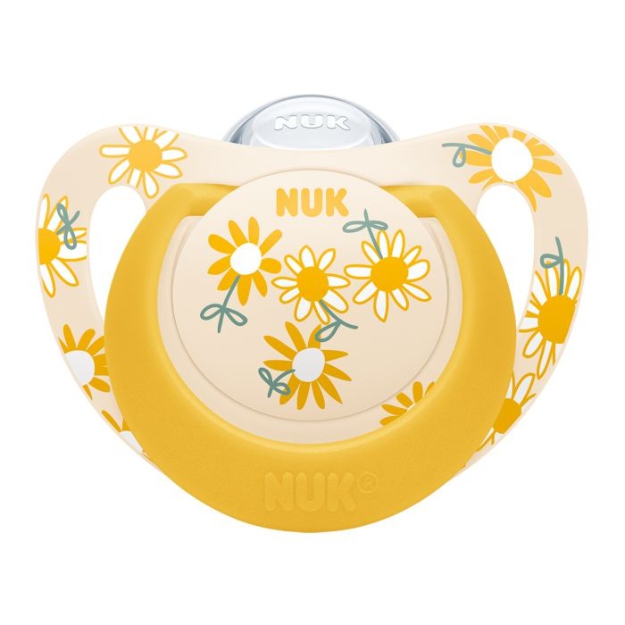 NUK Duda Star sa kutijicom Cvjetići - 6-18 mjeseca, Žuta