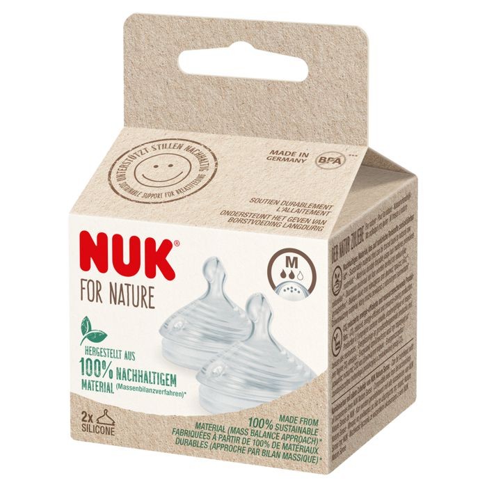 NUK For nature Sisač silikon 2komada