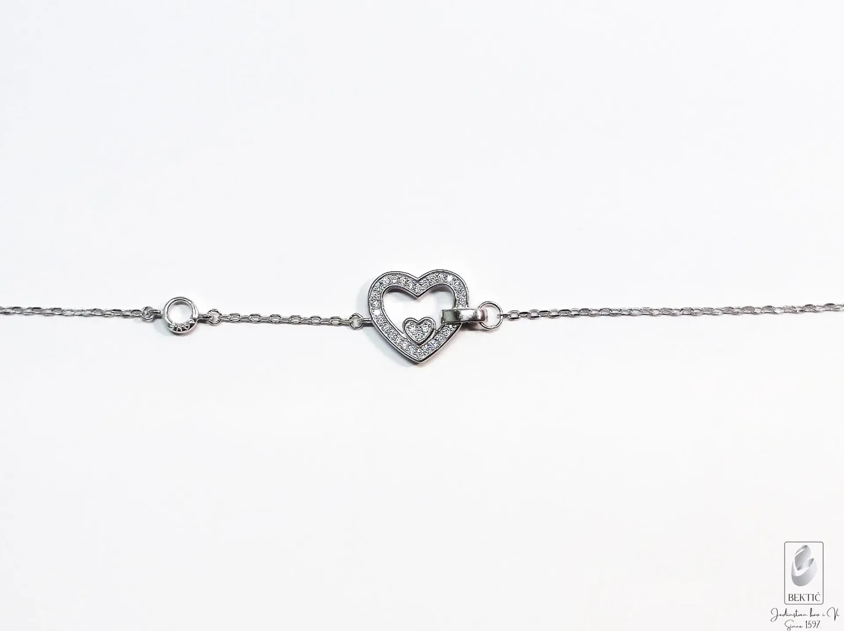 Narukvica srebro 925 sa cirkonima