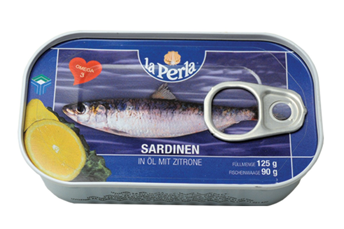LA PERLA Sardine u ulju s limunom, 125g