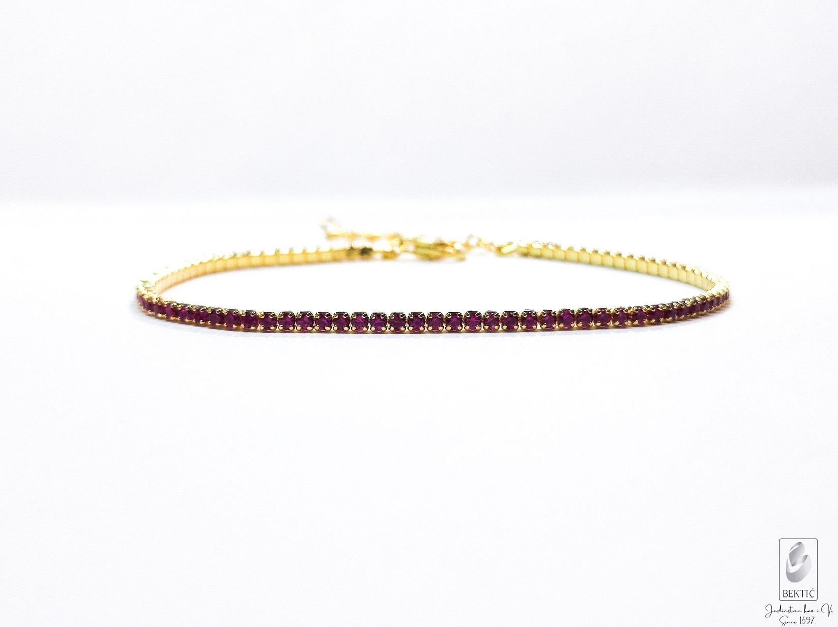 Narukvica sa pozlatom i cirkonima