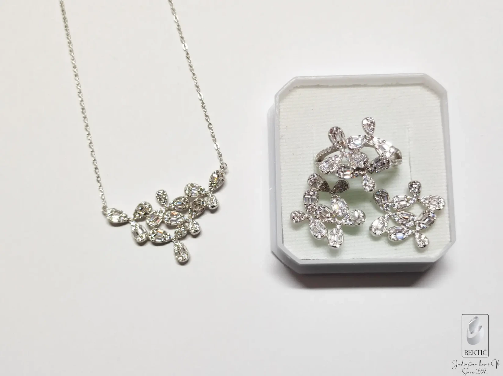 Set srebro 925 cirkon