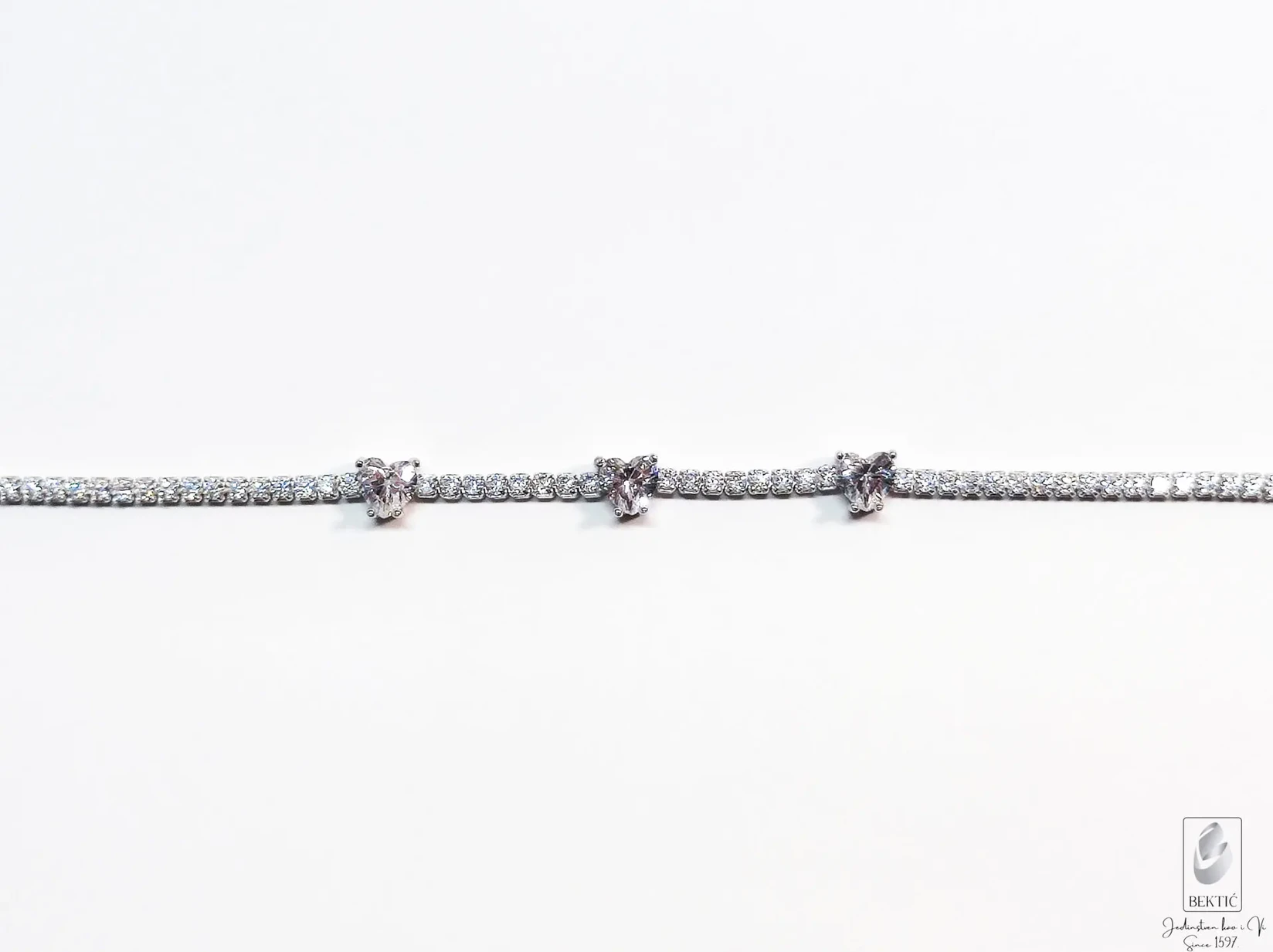 Narukvica srebro 925 sa cirkonima