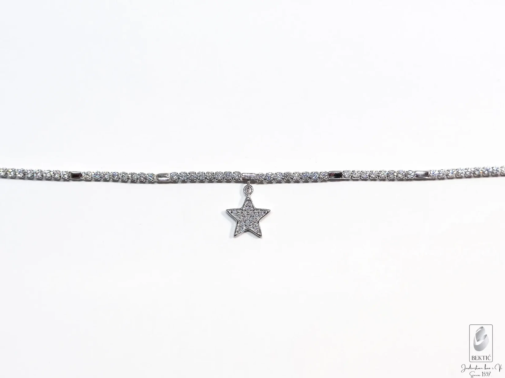 Narukvica srebro 925 sa cirkonima