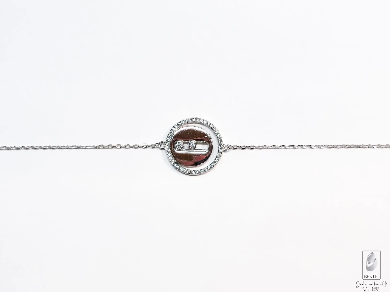 Narukvica srebro 925 sa cirkonima