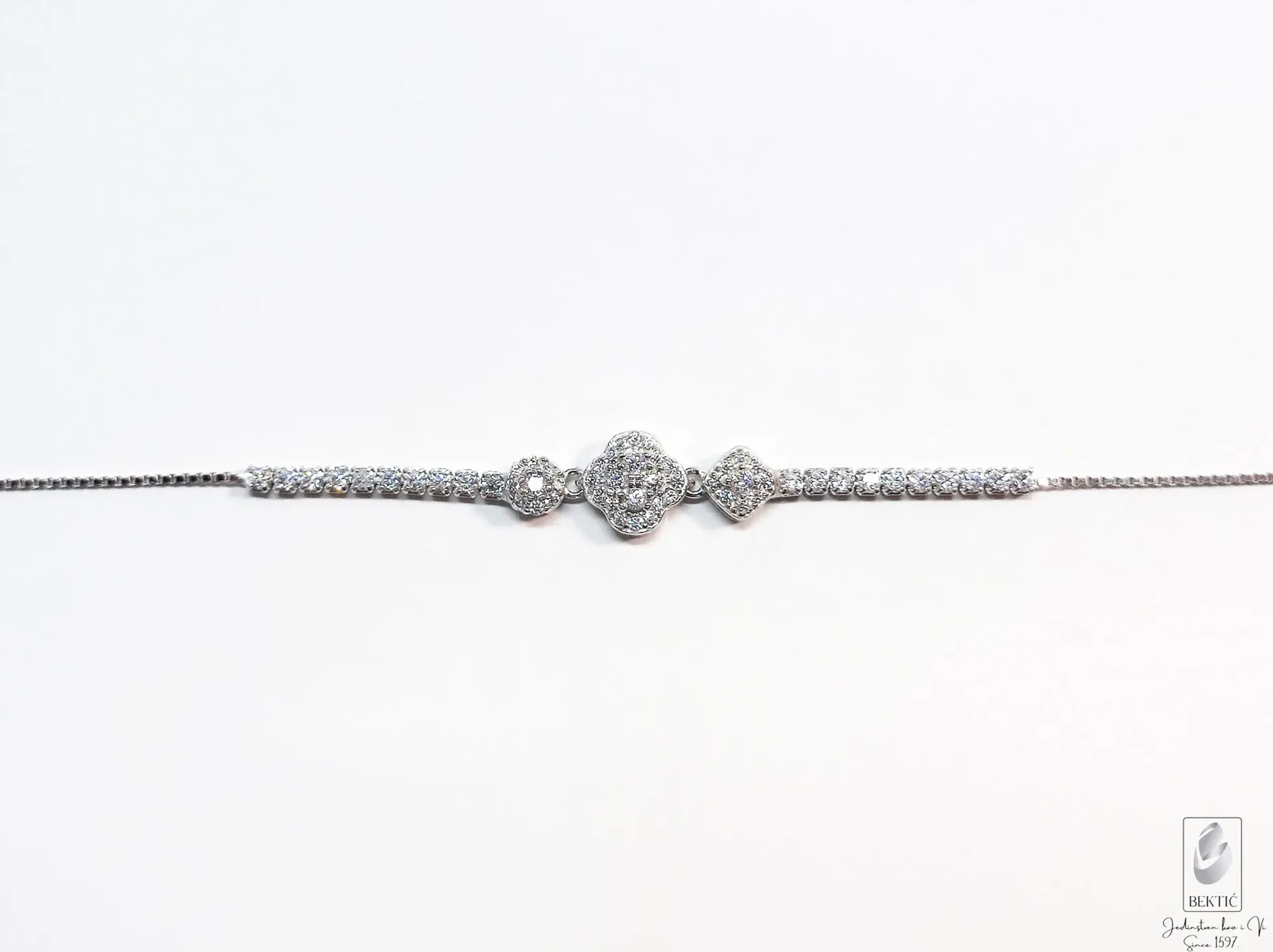 Narukvica srebro 925 sa cirkonima