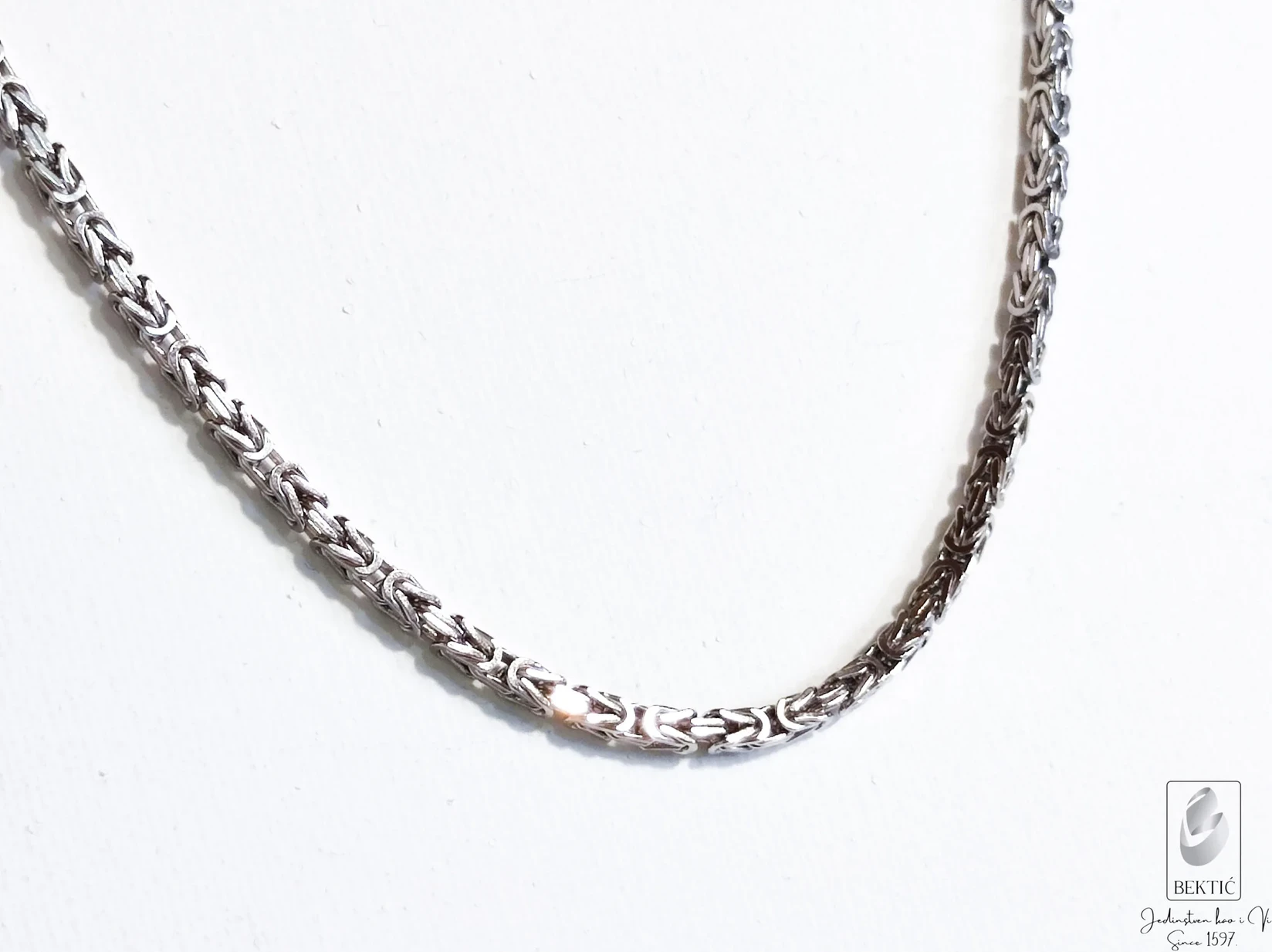 Lanac Kraljevski vez/rad 3mm,60cm kockasti