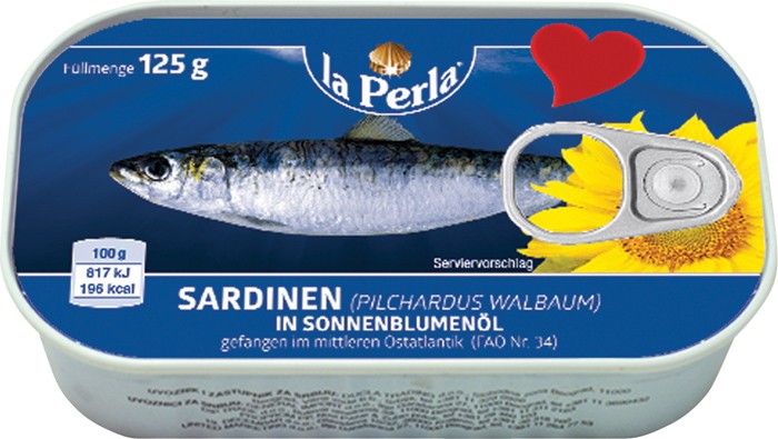 LA PERLA Sardine u ulju, 125g
