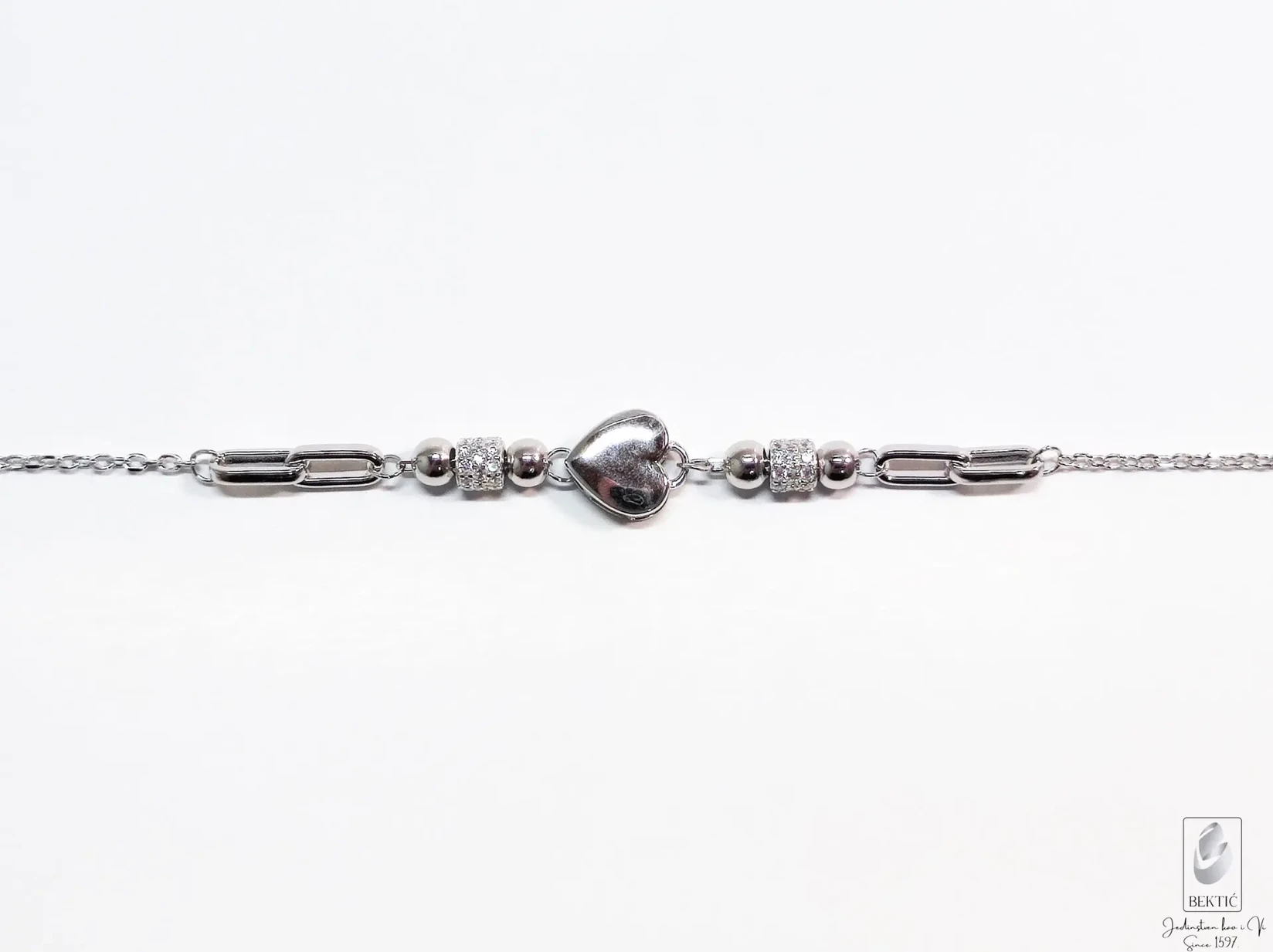 Narukvica srebro 925 sa cirkonima