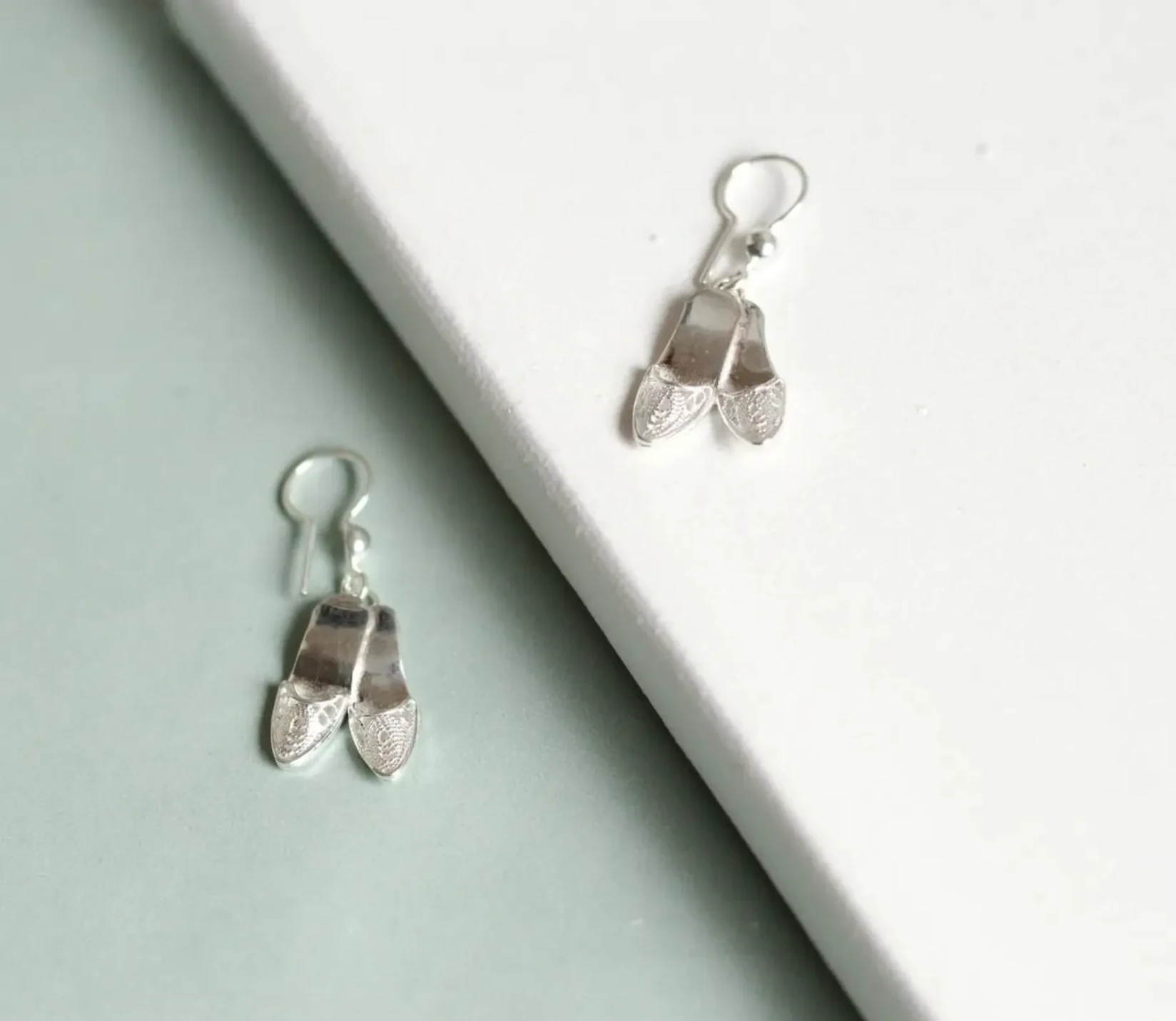 Naušnice Cipelice filigran