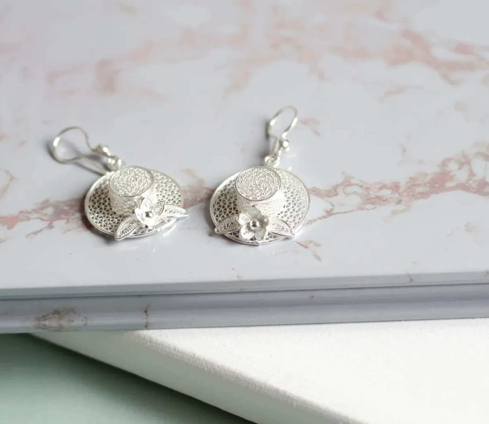 Naušnice Šešir filigran