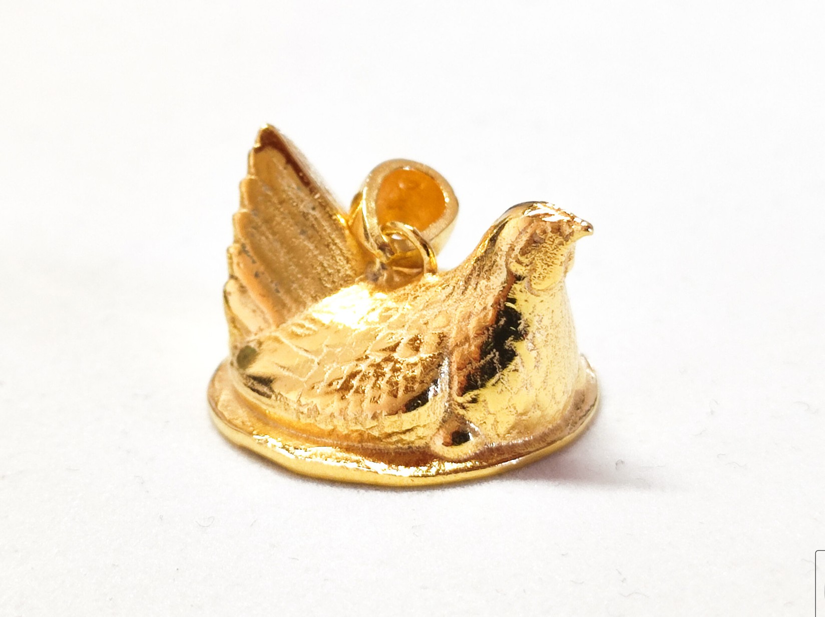 Sarajevska Koka srebro 925 sa pozlatom,Privjesak