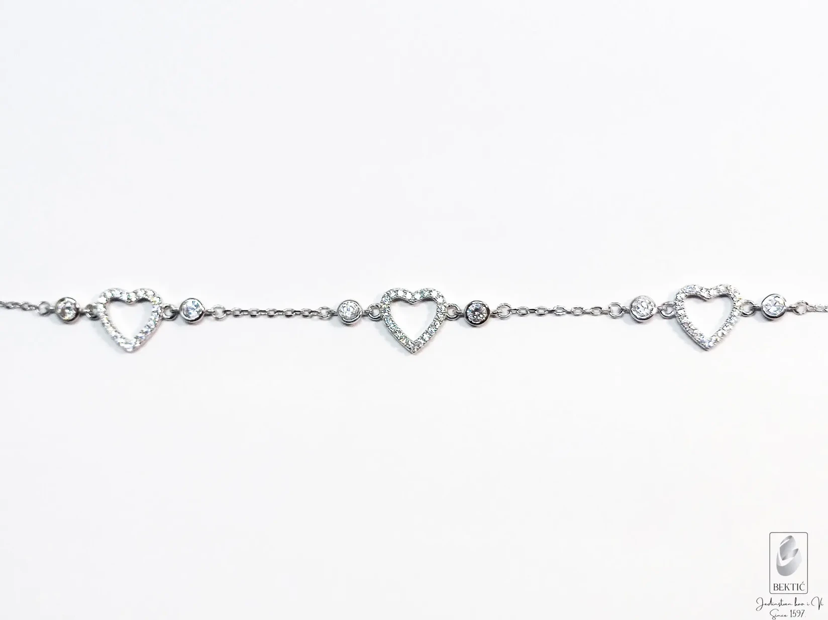 Narukvica srebro 925 sa cirkonima