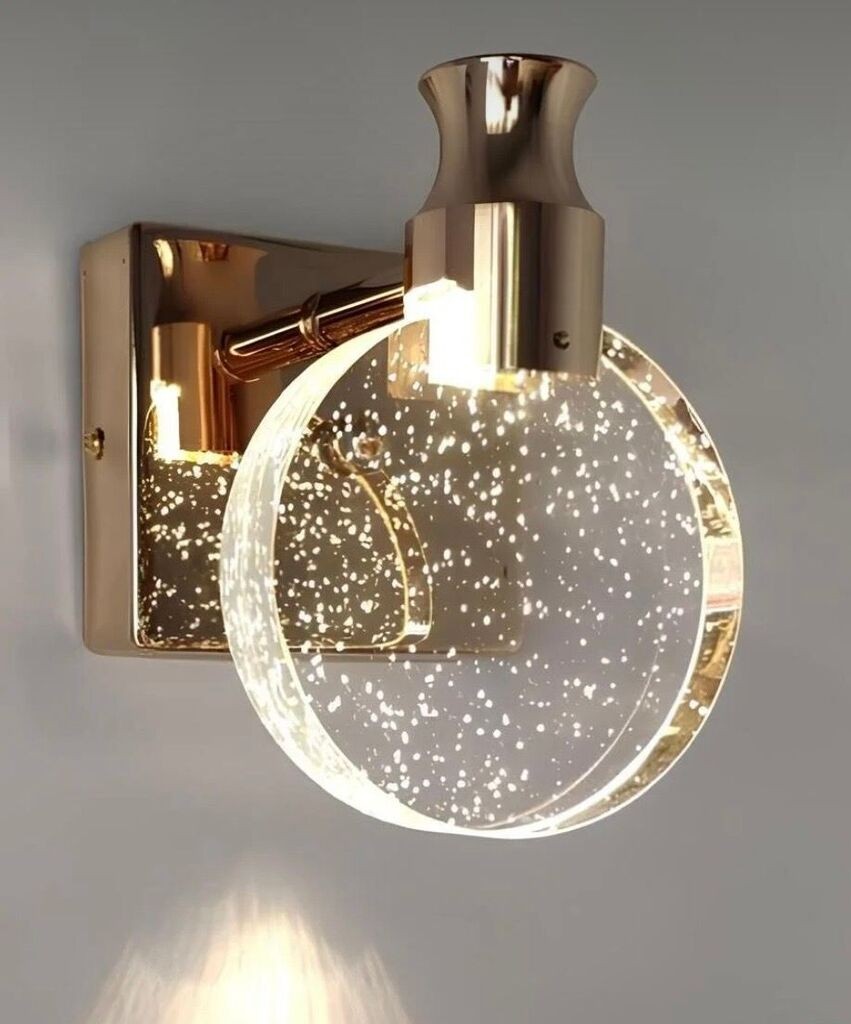 Opviq Zidna lampa BRZ-343405, Zlatna boja