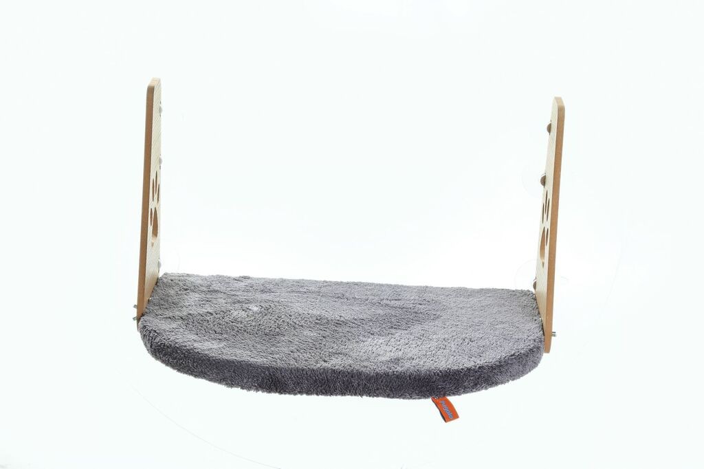 Mačji krevet Paws & Whiskers za prozor, 28 × 47 cm, antracit