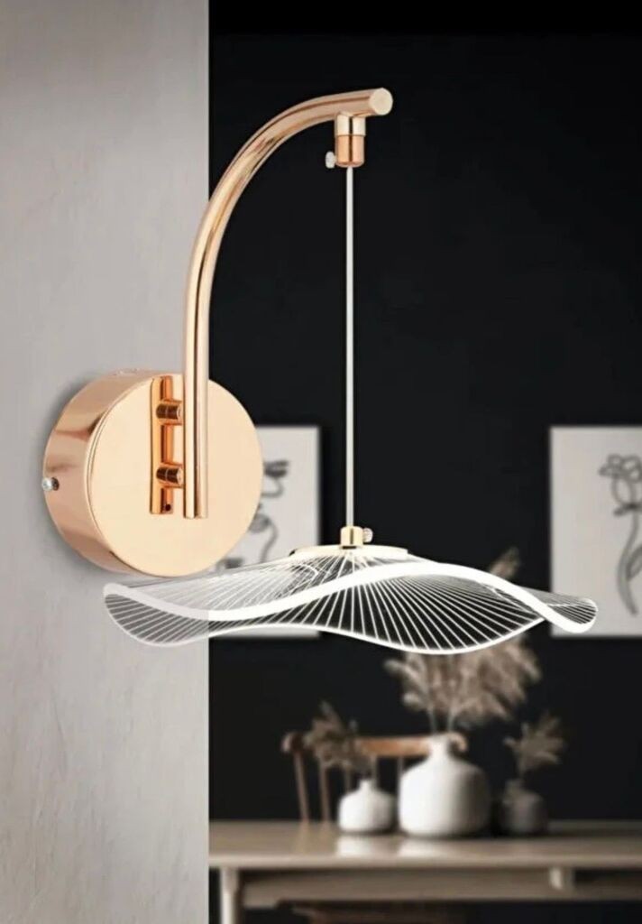 Opviq Zidna lampa BRZ-340082, Zlatna boja