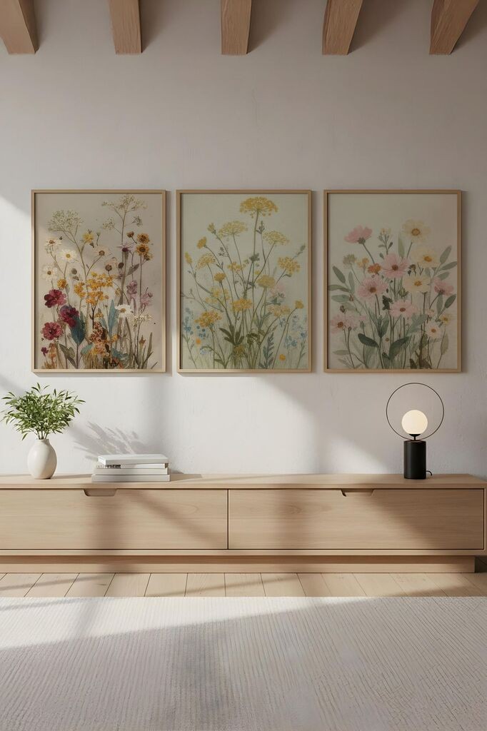 Wallity Slika Huhu711, 50 x 35cm, 3 dela