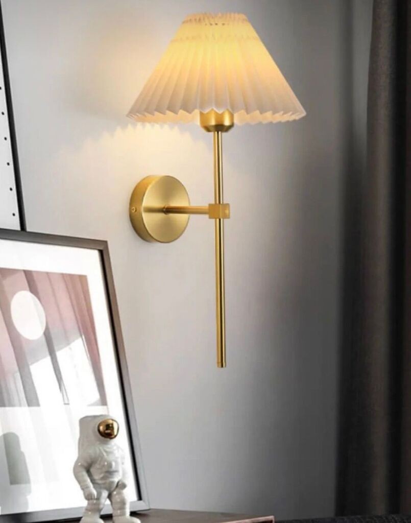 Opviq Zidna lampa BRZ-340059, Zlatno-krem