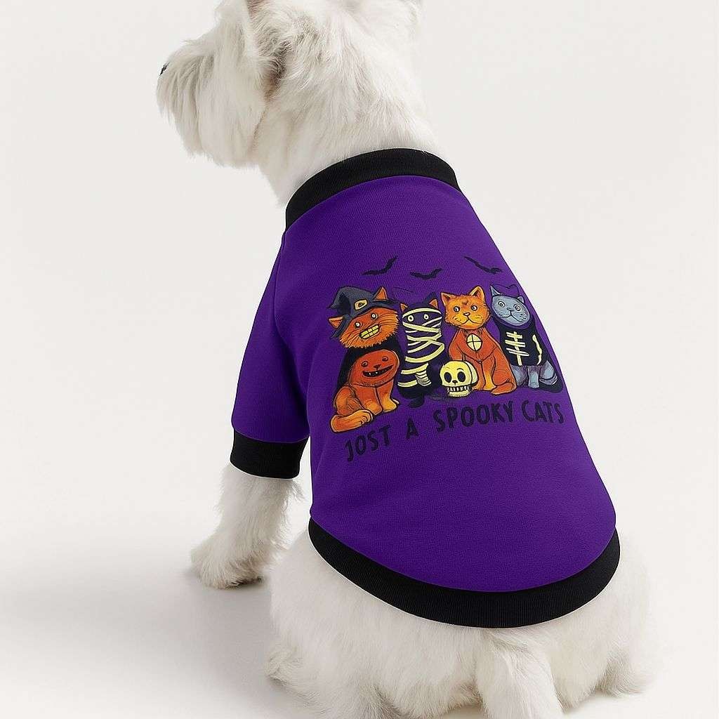 Odijelo za pse Paws & Whiskers Purplespookycat, ljubičasto