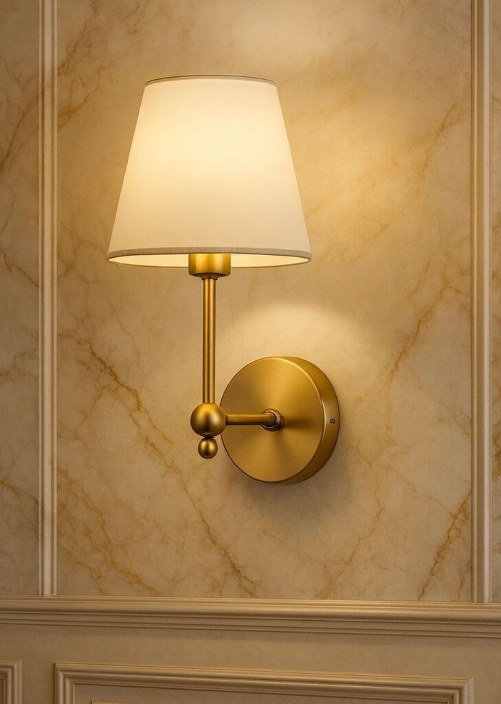 Opviq Zidna lampa BRZ-540061, Zlatna boja