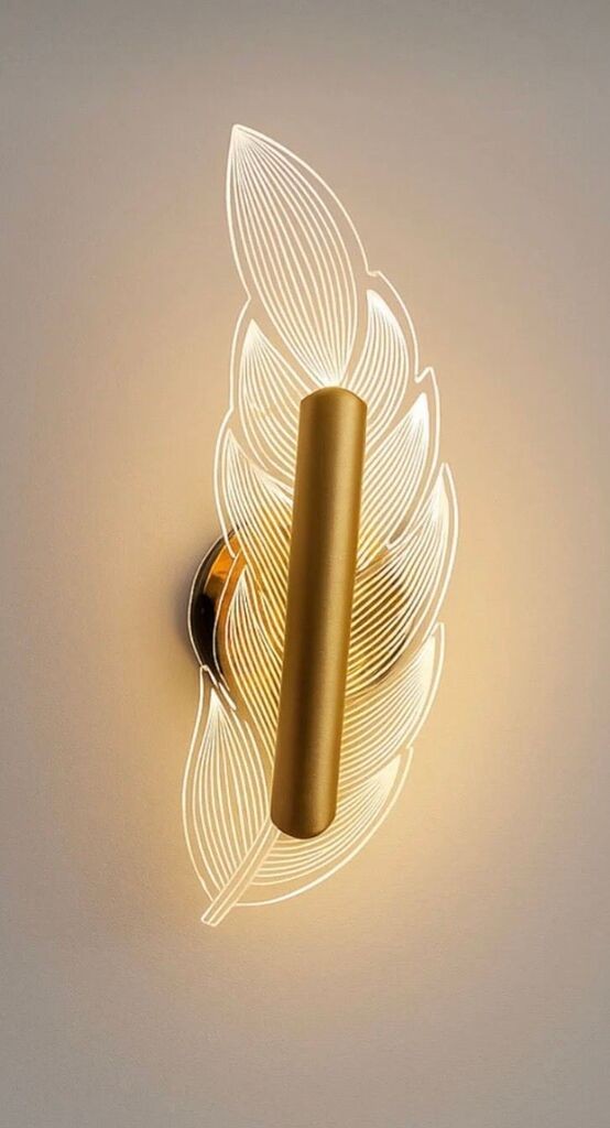 Opviq Zidna lampa BRZ-343409, Zlatna boja