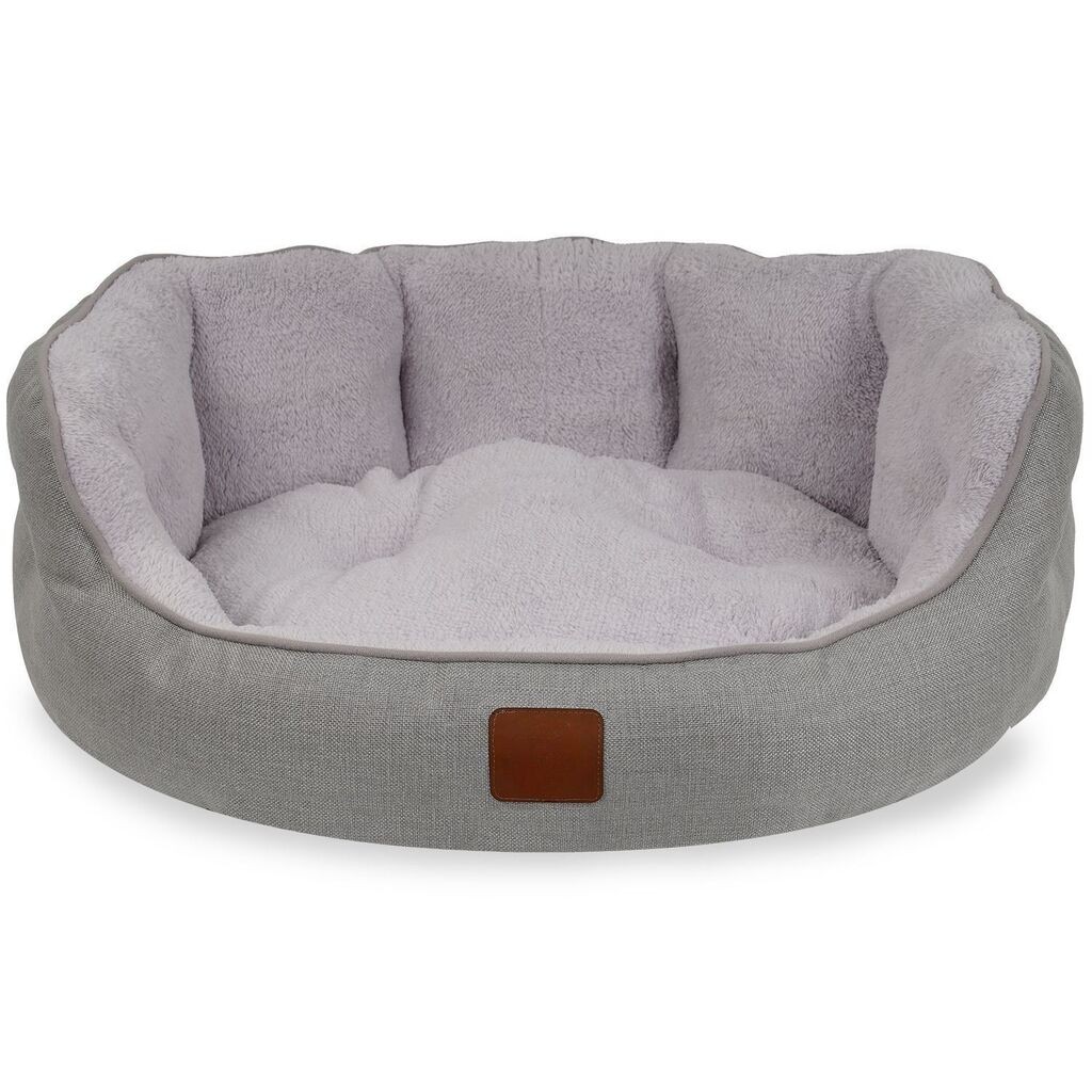 Krevet za kućne ljubimce Paws & Whiskers Coco, 45 × 50 × 10 cm, sivi