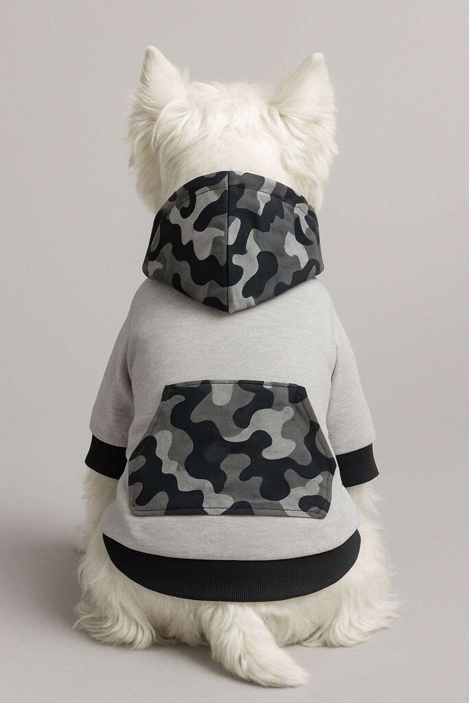 Odijelo za pse Paws & Whiskers Grayssoldiersweat, sivo