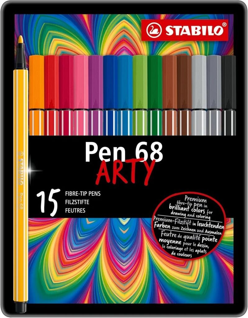 Stabilo Flomasteri Pen Brush, 15 Komada