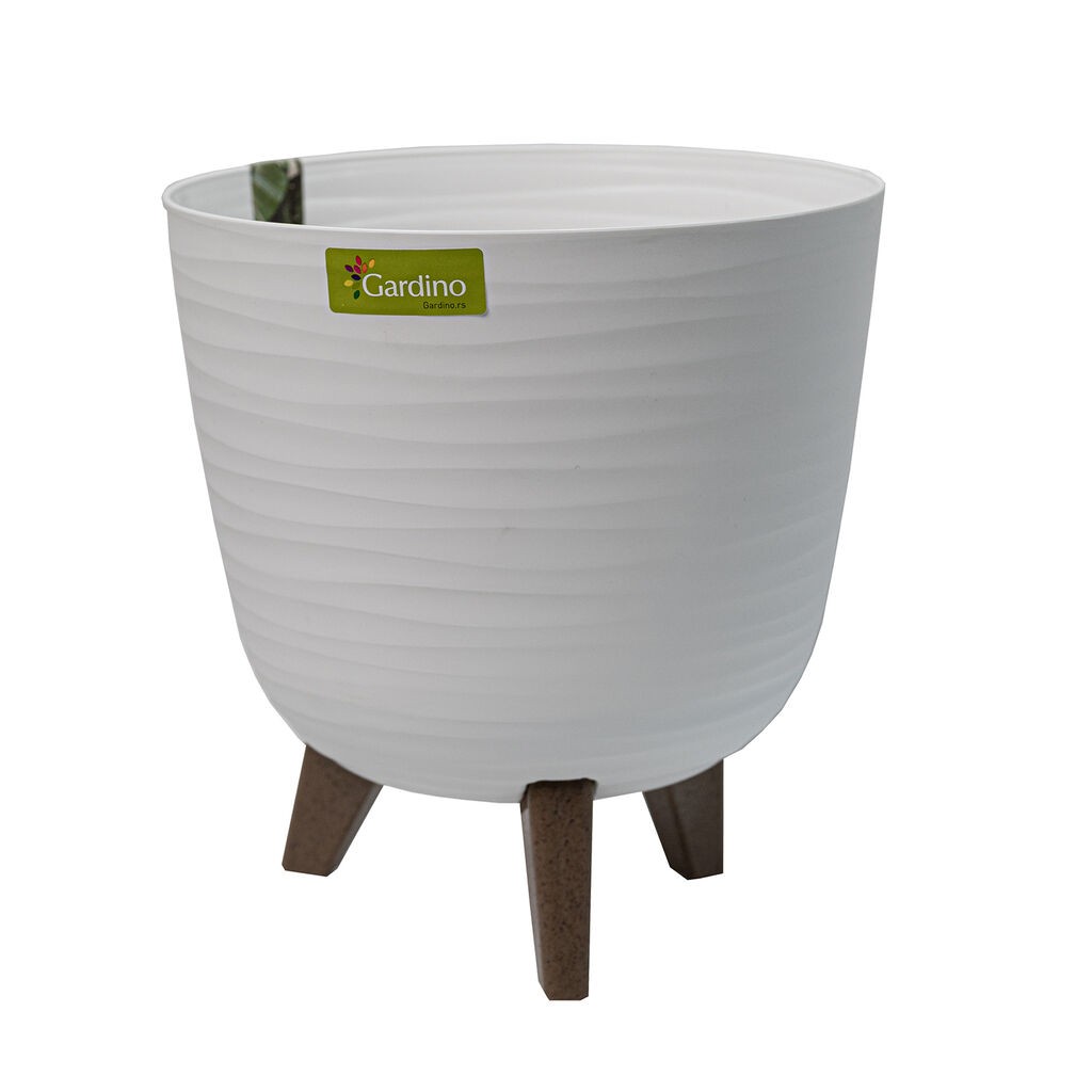 Gardino Saksija sa nogarama Finesa , 20 cm, Bijela