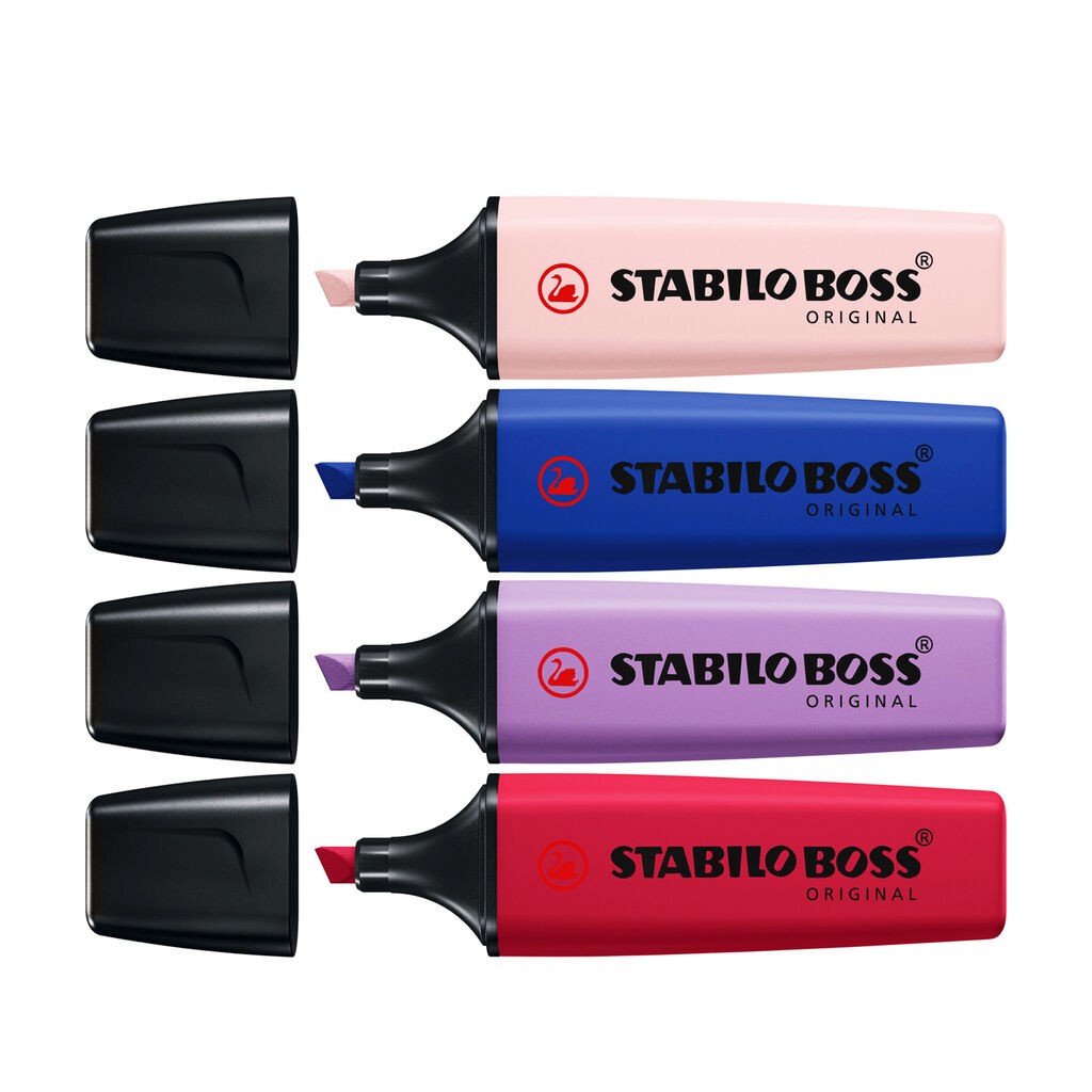 Stabilo Tekstmarker Boss Original Wild Flower, 4 Komada